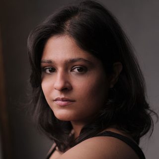 Aarushi Ganju looking directly at the camera.