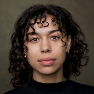 This is a headshot of Georgia-Mae Myers looking directly to camera.