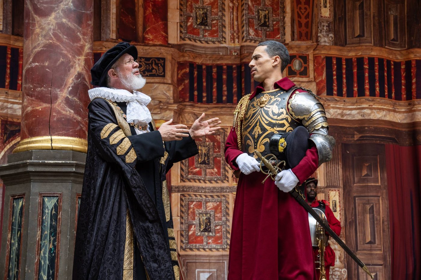 The Company of King Lear in the Globe Theatre, 2022. Photography by Johan Persson.