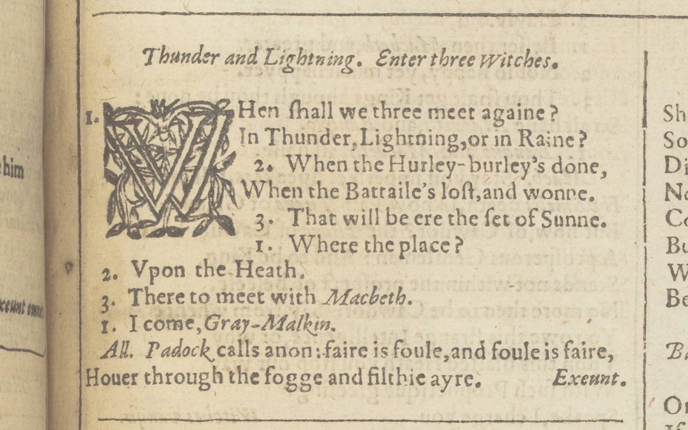 An old book with brown pages has black text on it