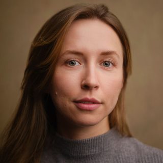This is a headshot of Sarah Cullum looking directly to camera.